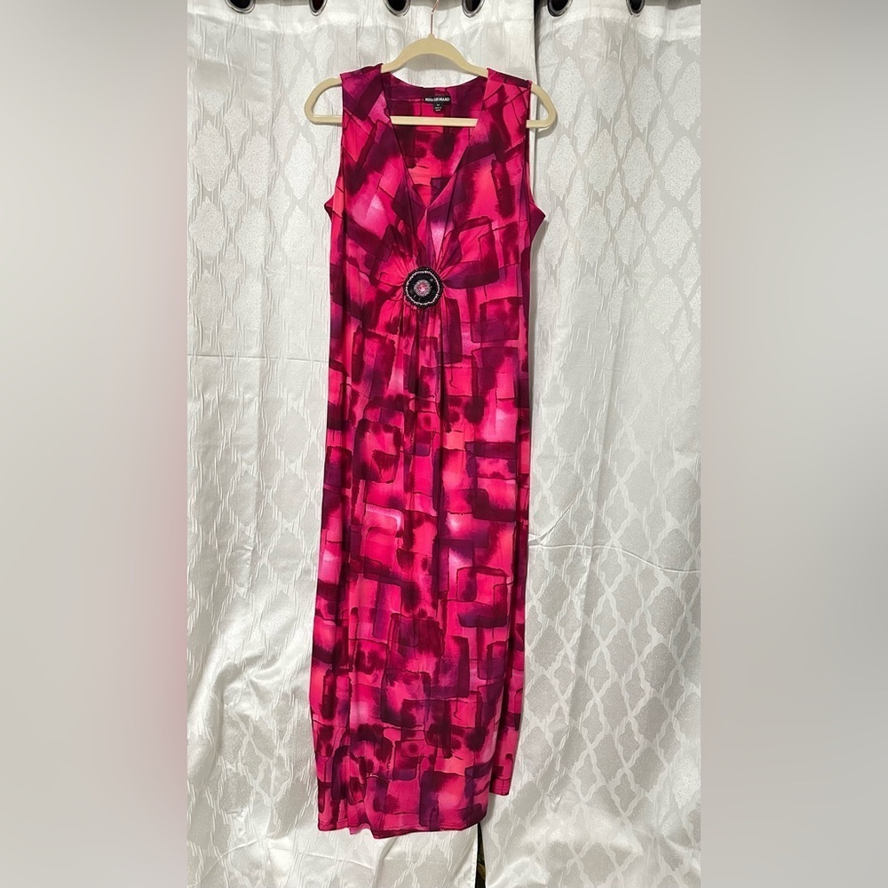 Nina Leonard Vibrant Violet Maxi Dress